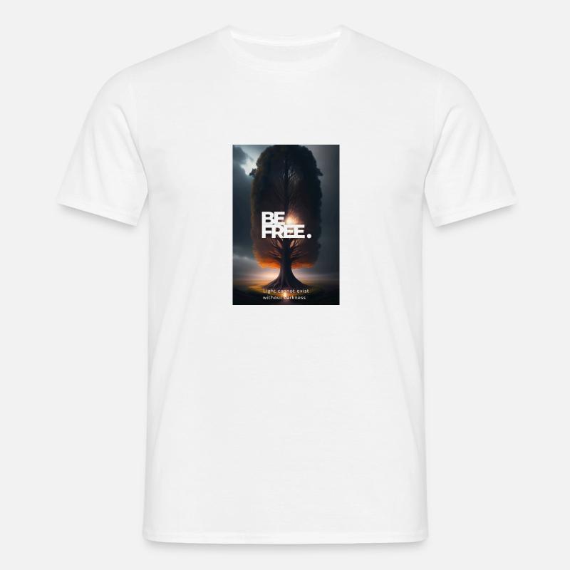Light cannot exist without darkness - Men's T-Shirt - white