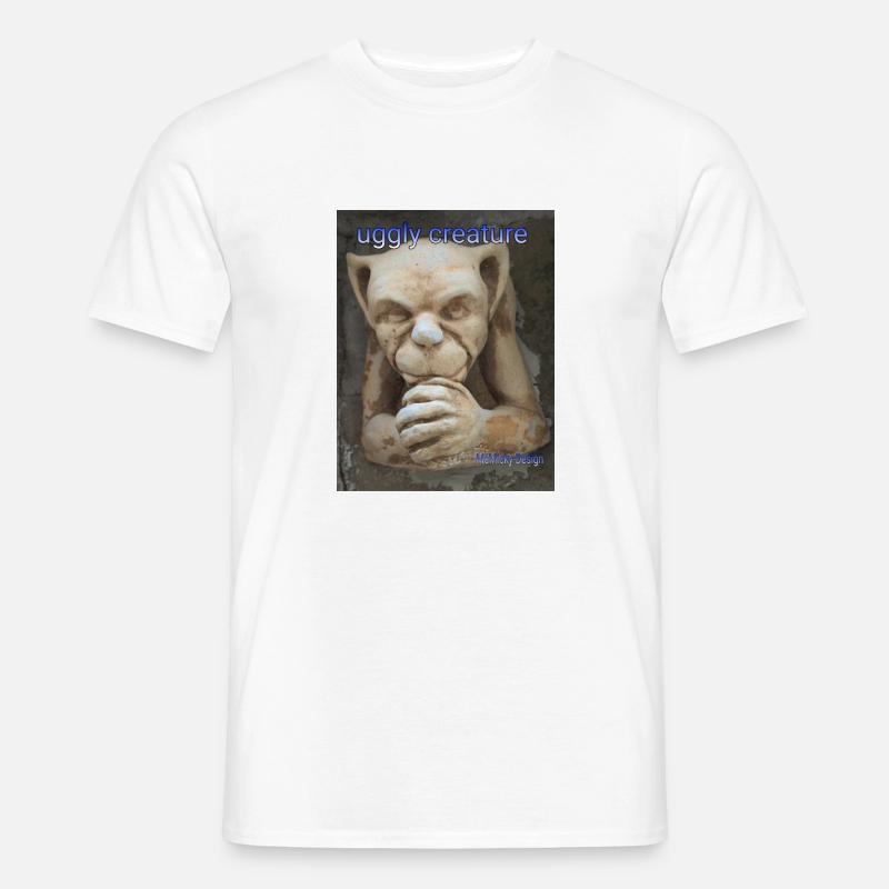uggly creature - Männer T-Shirt - Weiß