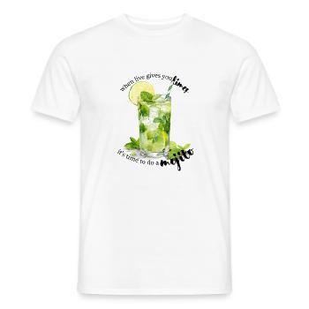 Quand Live vous donne des limes - T-shirt homme - blanc - Devant - AI Model Male 178 dark (178cm)