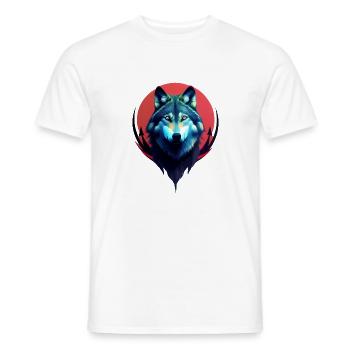 Wolf - Men's T-Shirt - white - Front - AI Model Male 178 dark (178cm)