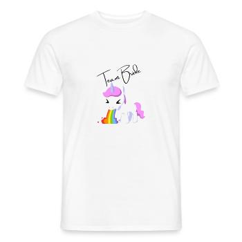 Team Bride Einhorn - Männer T-Shirt - Weiß - Vorne - AI Model Male 178 dark (178cm)
