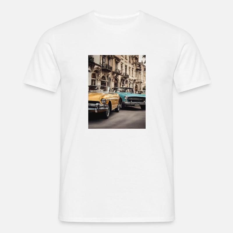 Oldtimer - Männer T-Shirt - Weiß