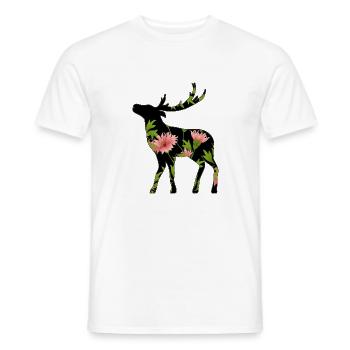 Deer - Men's T-Shirt - white - Front - AI Model Male 178 dark (178cm)