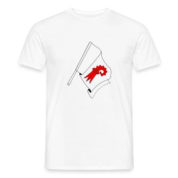 Drapeau Bâle-Campagne Suisse - T-shirt homme - blanc - Devant - AI Model Male 178 dark (178cm)