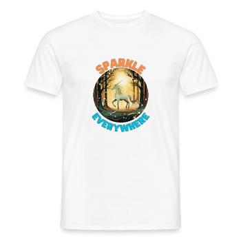 Unicorn8 - Männer T-Shirt - Weiß - Vorne - AI Model Male 178 dark (178cm)