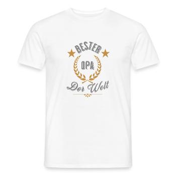 Bester Opa - Männer T-Shirt - Weiß - Vorne - AI Model Male 178 dark (178cm)