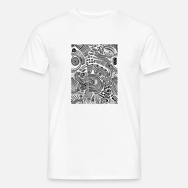 Grafik - Männer T-Shirt - Weiß