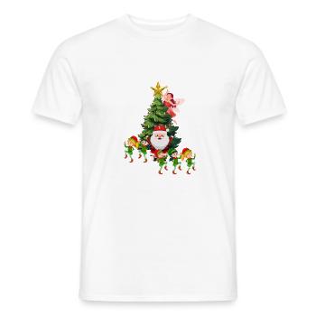 Noël enchanté - T-shirt homme - blanc - Devant - AI Model Male 178 dark (178cm)