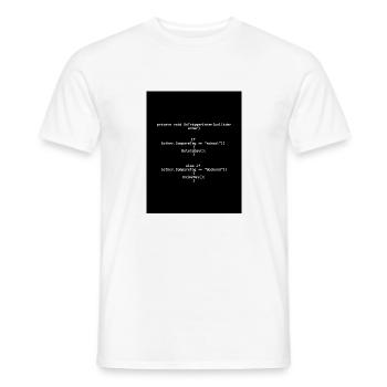 DeleteDay - Schulstress mit Humor gelöscht - Männer T-Shirt - Weiß - Vorne - AI Model Male 178 dark (178cm)
