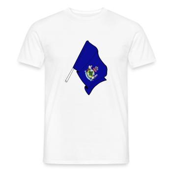 Maine Flag - Men's T-Shirt - white - Front - AI Model Male 178 dark (178cm)