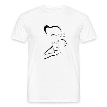 Mama liebt dich Mama Blumen Frauen Valentinstag - Männer T-Shirt - Weiß - Vorne - AI Model Male 178 dark (178cm)
