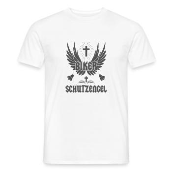Guardian Angel for Bikers - Men's T-Shirt - white - Front - AI Model Male 178 dark (178cm)