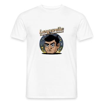 Boredom level extreme 01 - Men's T-Shirt - white - Front - AI Model Male 178 dark (178cm)