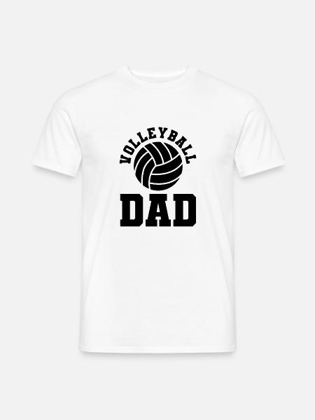 Volleyball dad - Men's T-Shirt - white