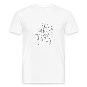 Plant - Men's T-Shirt - white - Front - AI Model Male 178 dark (178cm)