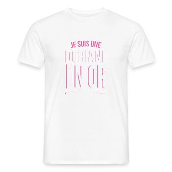 je suis une Doriane en or cadeau idée humour - T-shirt homme - blanc - Devant - AI Model Male 178 dark (178cm)