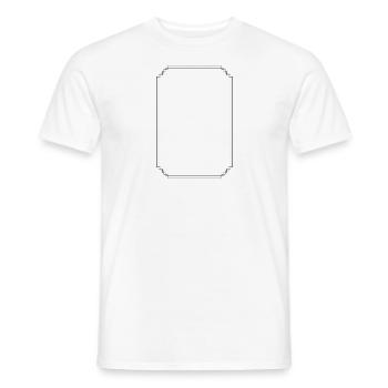 Vintage Rahmen - Männer T-Shirt - Weiß - Vorne - AI Model Male 178 dark (178cm)