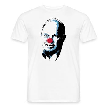 Clown Tshirt - Circus Clown Costume - Men's T-Shirt - white - Front - AI Model Male 178 dark (178cm)