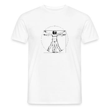 Vitruvian - Men's T-Shirt - white - Front - AI Model Male 178 dark (178cm)