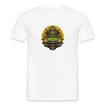 electric car 3 - T-shirt homme - blanc - Devant - AI Model Male 178 dark (178cm)