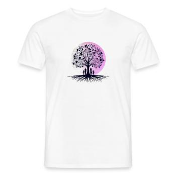 Harmonie familiale - Arbre de l’unité T-shirt - T-shirt homme - blanc - Devant - AI Model Male 178 dark (178cm)