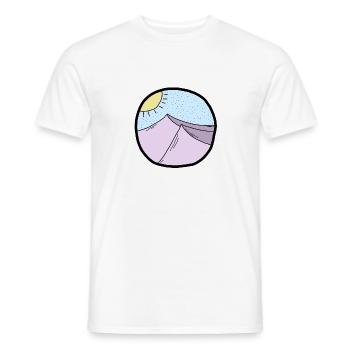 circle hills - Männer T-Shirt - Weiß - Vorne - AI Model Male 178 dark (178cm)