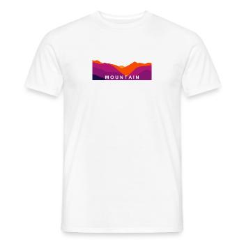 Bergsilouette Mountain - Männer T-Shirt - Weiß - Vorne - AI Model Male 178 dark (178cm)