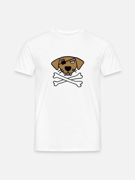 pirate_dog_042013_a_3c - Men's T-Shirt - white