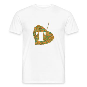 Sheet E 95 T - Men's T-Shirt - white - Front - AI Model Male 178 dark (178cm)