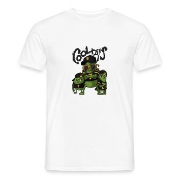 Cool Beans Rapper Crew Trio drôle - T-shirt homme - blanc - Devant - AI Model Male 178 dark (178cm)