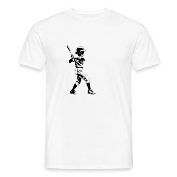 Baseball Girl - Sport Sticker - Männer T-Shirt - Weiß - Vorne - AI Model Male 178 dark (178cm)