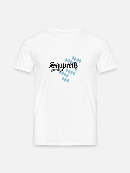 Saupreiß - Männer T-Shirt - Weiß