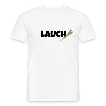 Lauch mit Lauch - Männer T-Shirt - Weiß - Vorne - AI Model Male 178 dark (178cm)