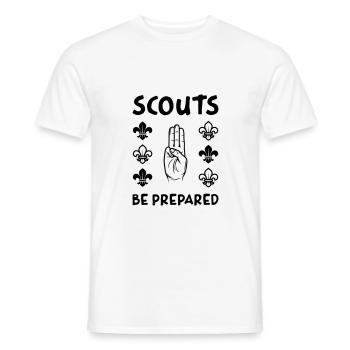 Scouts Toujours Prêts ! - T-shirt homme - blanc - Devant - AI Model Male 178 dark (178cm)