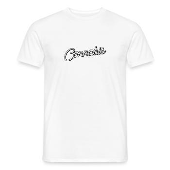 Cannabis - T-shirt homme - blanc - Devant - AI Model Male 178 dark (178cm)