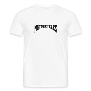 Motorcycles - Männer T-Shirt - Weiß - Vorne - AI Model Male 178 dark (178cm)
