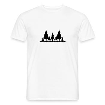 Wald - Männer T-Shirt - Weiß - Vorne - AI Model Male 178 dark (178cm)