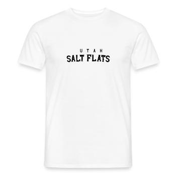Marais salants de l’Utah - T-shirt homme - blanc - Devant - AI Model Male 178 dark (178cm)