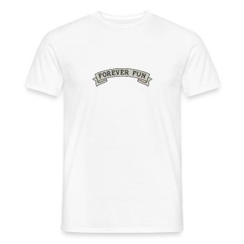 Banner per sempre divertenti - T-shirt uomo - bianco - Fronte - AI Model Male 178 dark (178cm)