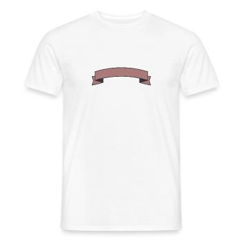 Bannière - T-shirt homme - blanc - Devant - AI Model Male 178 dark (178cm)