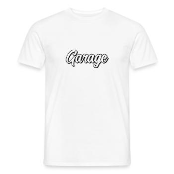 Garage - Männer T-Shirt - Weiß - Vorne - AI Model Male 178 dark (178cm)