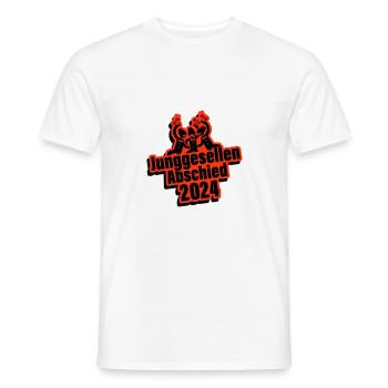 Junggesellenabschied 2024 - Männer T-Shirt - Weiß - Vorne - AI Model Male 178 dark (178cm)