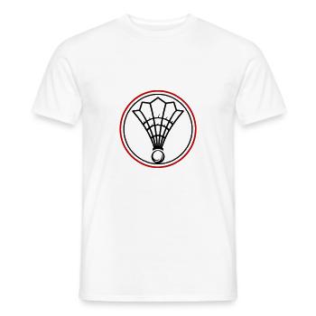 Équipe de symboles de badminton - T-shirt homme - blanc - Devant - AI Model Male 178 dark (178cm)