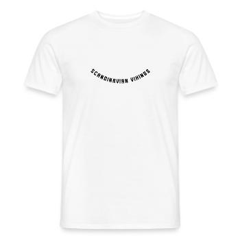 Vikings scandinaves - T-shirt homme - blanc - Devant - AI Model Male 178 dark (178cm)