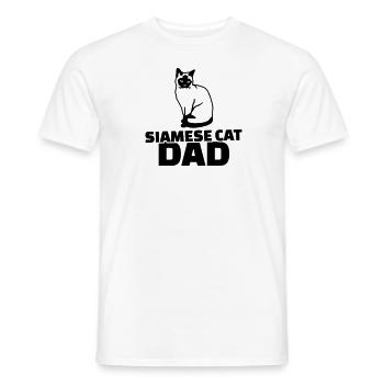 Siamkatze - Männer T-Shirt - Weiß - Vorne - AI Model Male 178 dark (178cm)