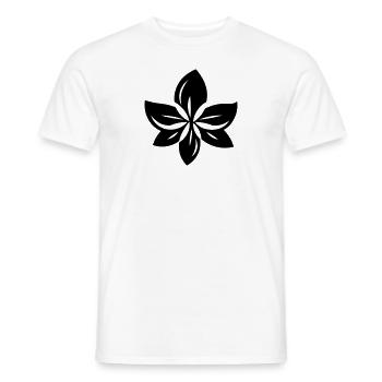 Flower - Men's T-Shirt - white - Front - AI Model Male 178 dark (178cm)