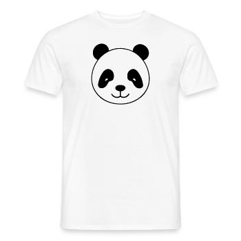 panda - T-shirt homme - blanc - Devant - AI Model Male 178 dark (178cm)