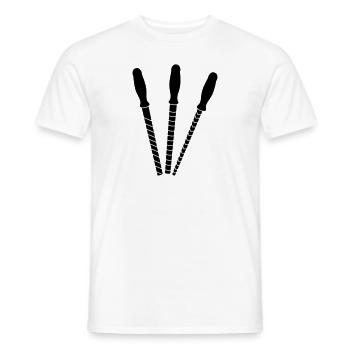 Limes métalliques m1 - T-shirt homme - blanc - Devant - AI Model Male 178 dark (178cm)
