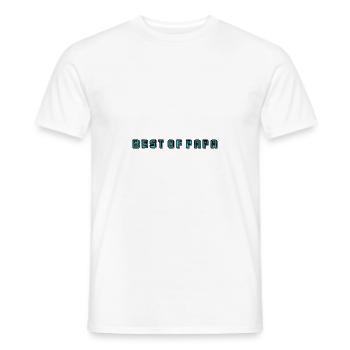 BONNE FÊTE PAPA. PAPA. FÊTE DES PÈRES. PÈRE - T-shirt homme - blanc - Devant - AI Model Male 178 dark (178cm)