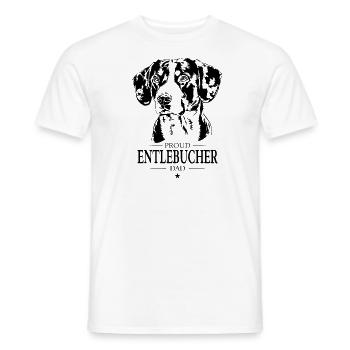 Entlebucher Chien Papa Chien Chien Chien de montagne Wilsigns - T-shirt homme - blanc - Devant - AI Model Male 178 dark (178cm)